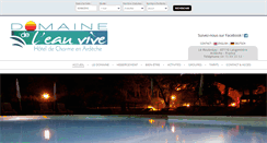 Desktop Screenshot of domaineeauvive.com